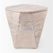Mercana Esagono Octagonal Reclaimed Wood End/Side Table w/ Storage Clearance