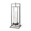 Mercana Albus I Large Black Metal Rectangular Table Candle Holder