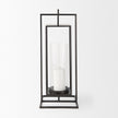 Mercana Albus I Large Black Metal Rectangular Table Candle Holder