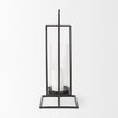 Mercana Albus I Large Black Metal Rectangular Table Candle Holder