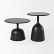 Mercana Talulla Matte Black Metal Accent Table
