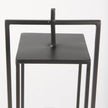 Mercana Albus II Small Black Metal Rectangular Table Candle Holder Clearance