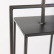Mercana Albus II Small Black Metal Rectangular Table Candle Holder Clearance