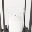 Mercana Albus II Small Black Metal Rectangular Table Candle Holder Clearance