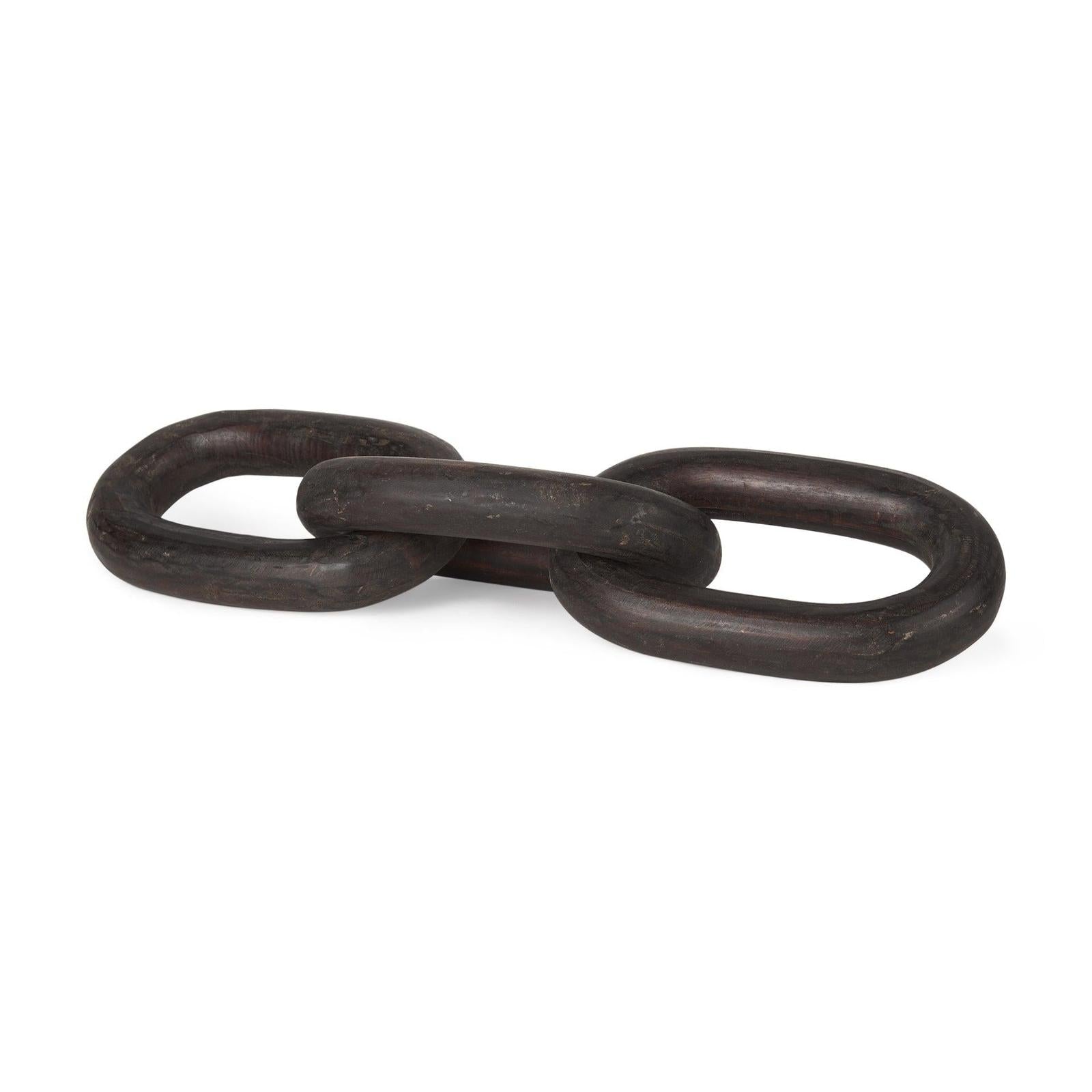 Mercana Tayla Large Wood Chain Link