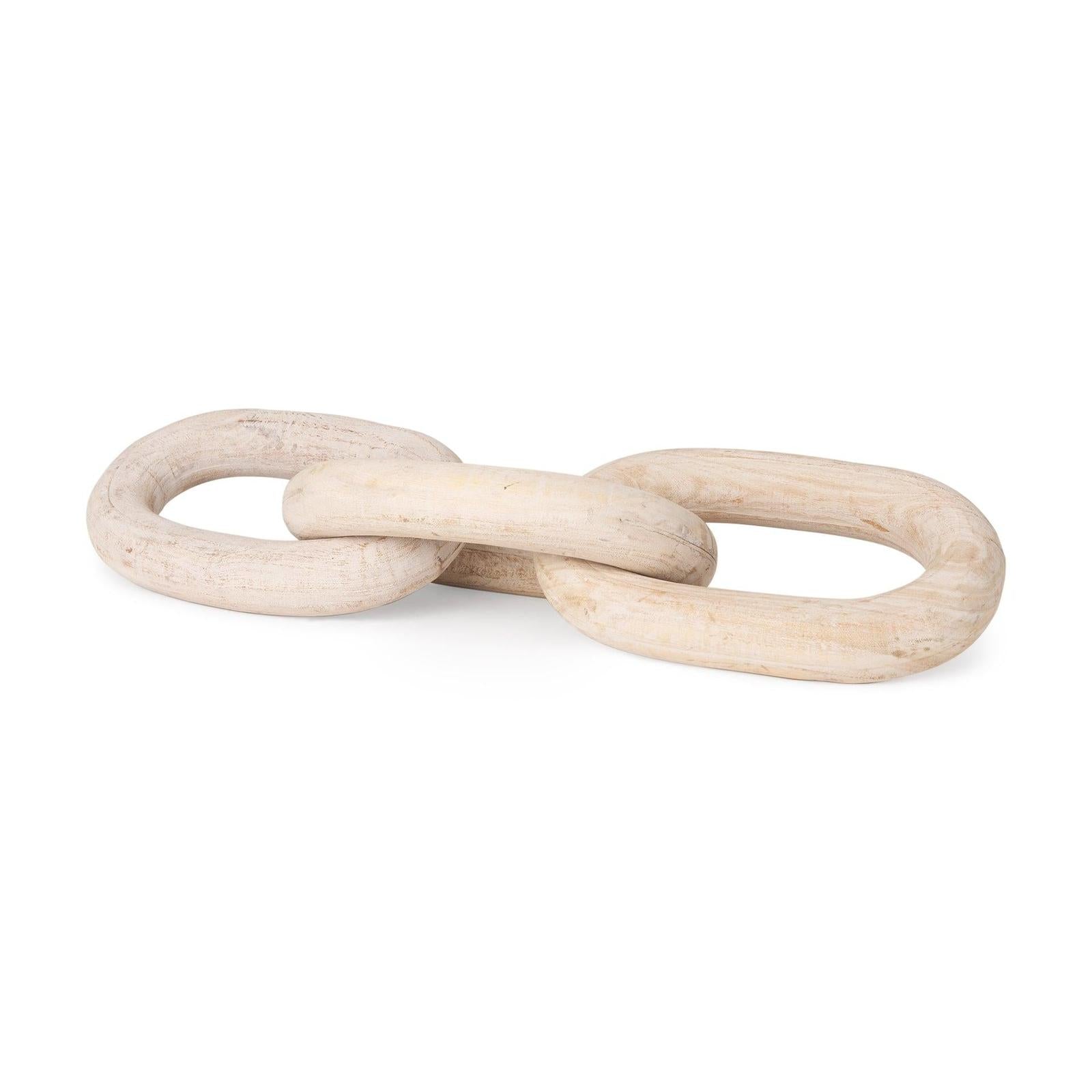 Mercana Tayla Large Wood Chain Link