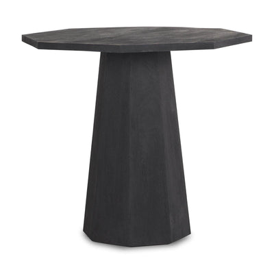 Mercana Maxine Hexagonal Black Wood Foyer Table