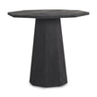 Mercana Maxine Hexagonal Black Wood Foyer Table