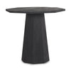 Mercana Maxine Hexagonal Black Wood Foyer Table