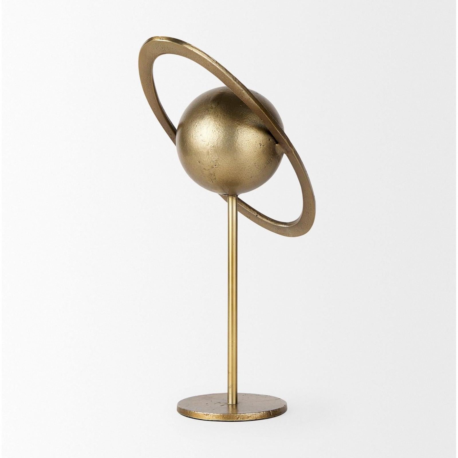 Mercana Atlas Gold Metal Solar System Ornament