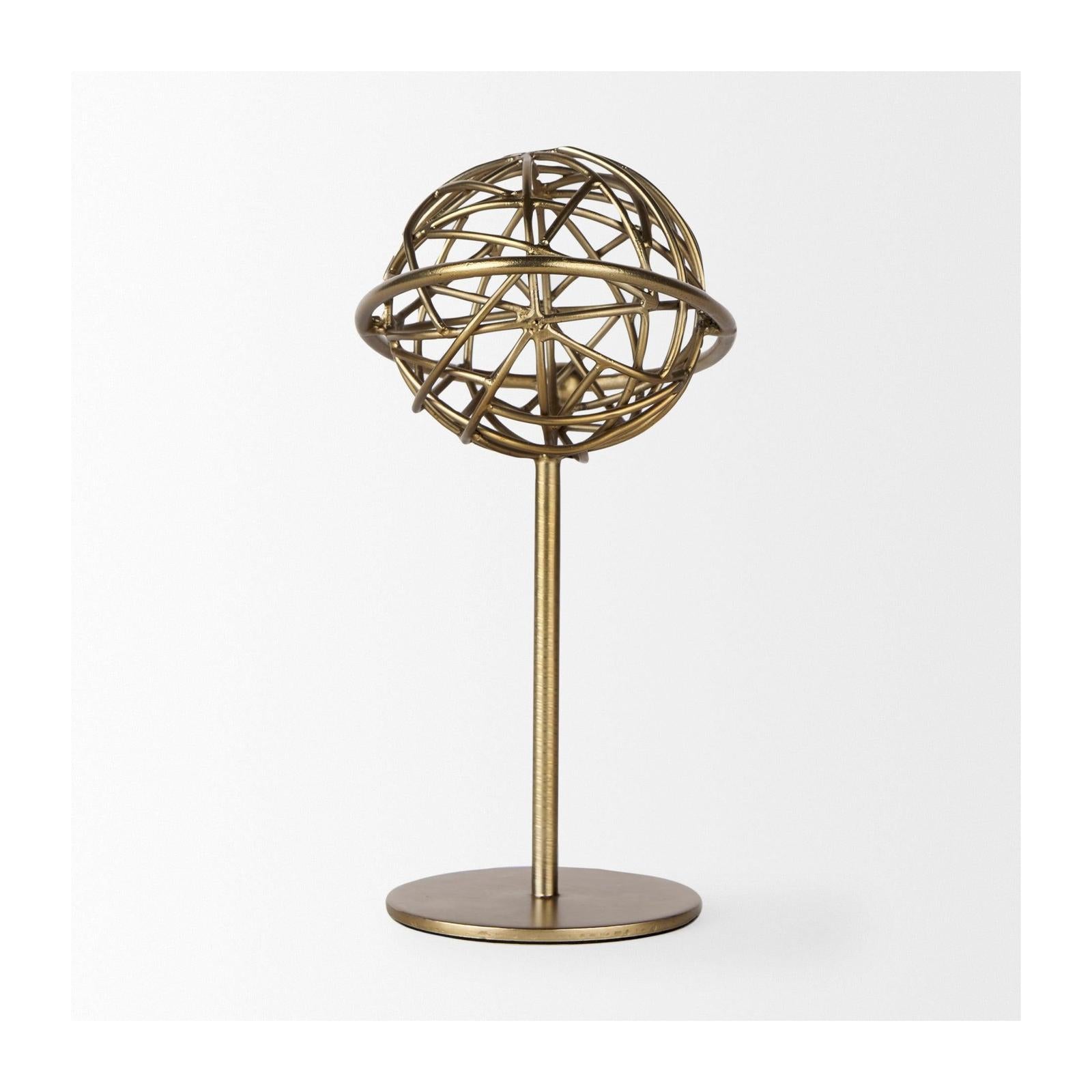 Mercana Atlas Gold Metal Solar System Ornament