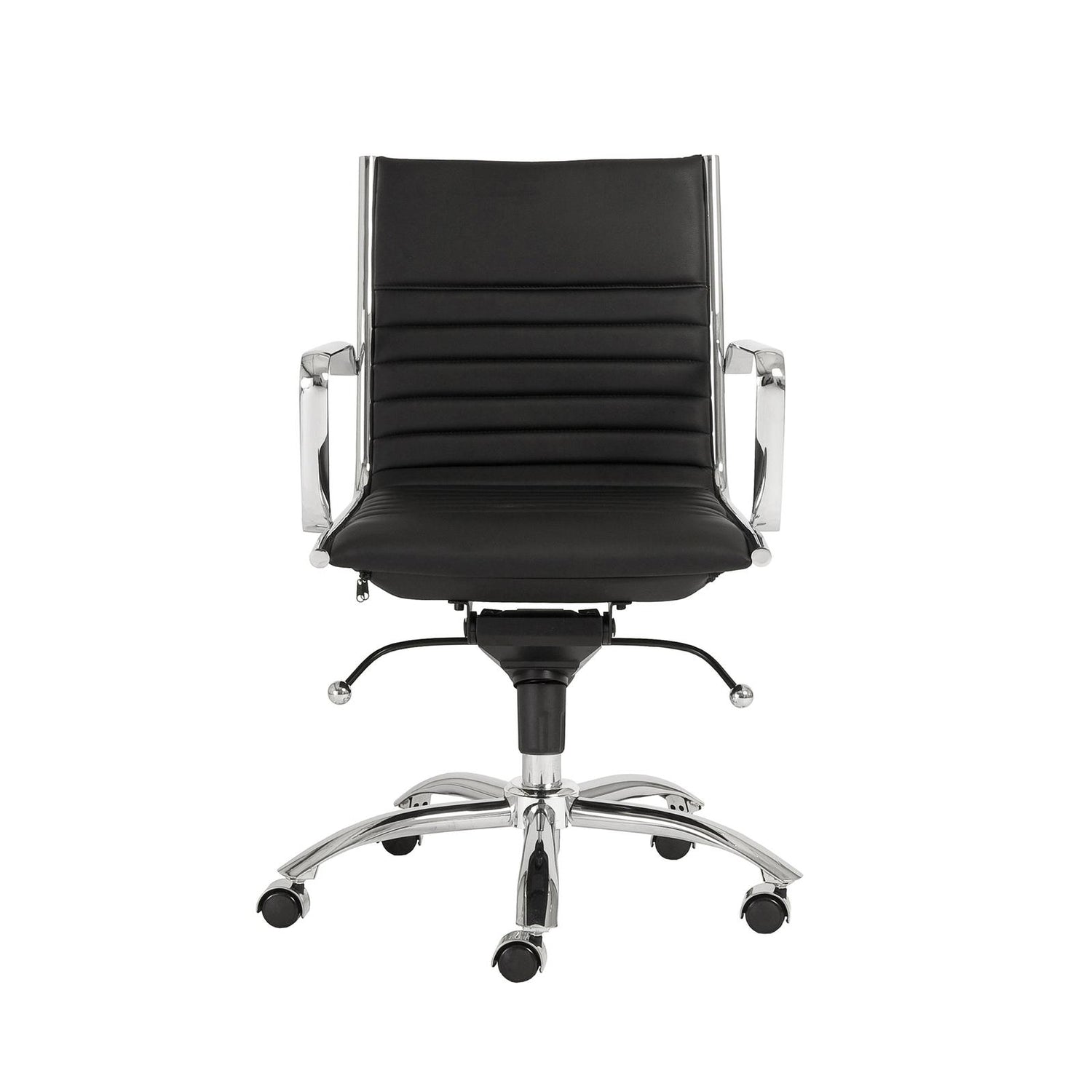 Euro Style Dirk Low Back Office Chair in Leatherette