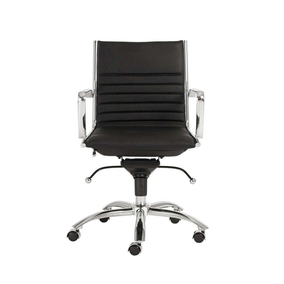 Euro Style Dirk Low Back Office Chair in Leatherette