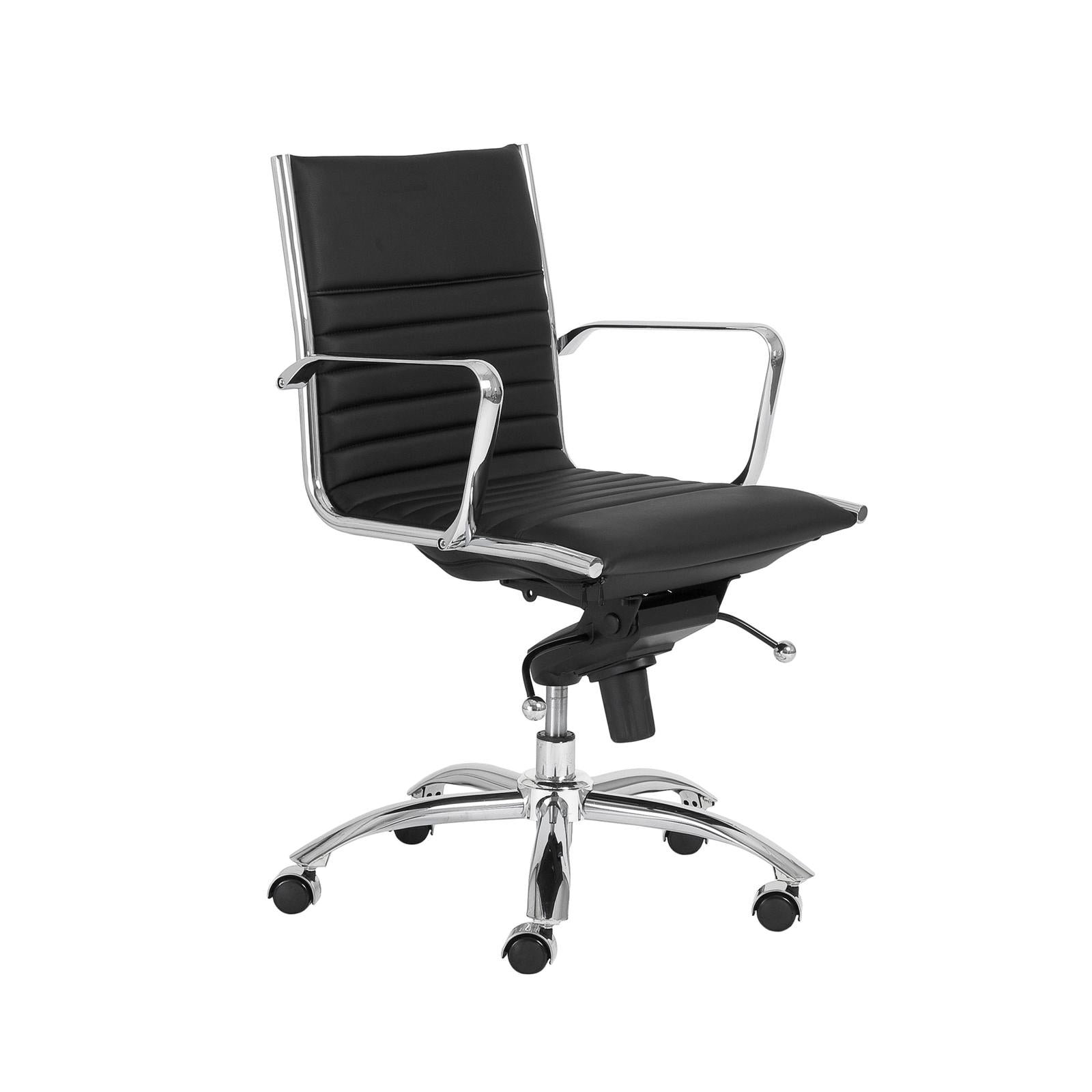 Euro Style Dirk Low Back Office Chair in Leatherette