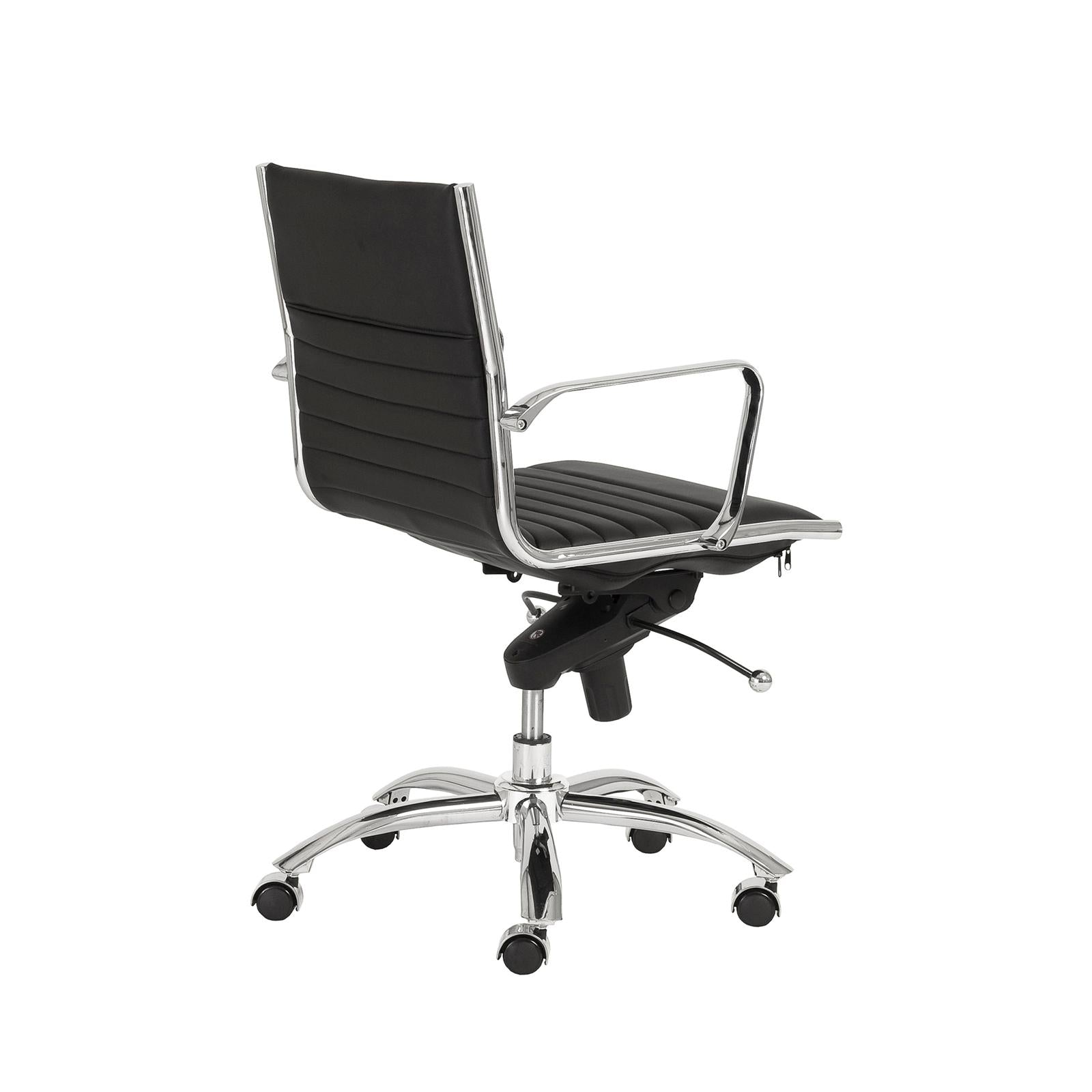 Euro Style Dirk Low Back Office Chair in Leatherette