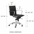 Euro Style Dirk Low Back Office Chair in Leatherette