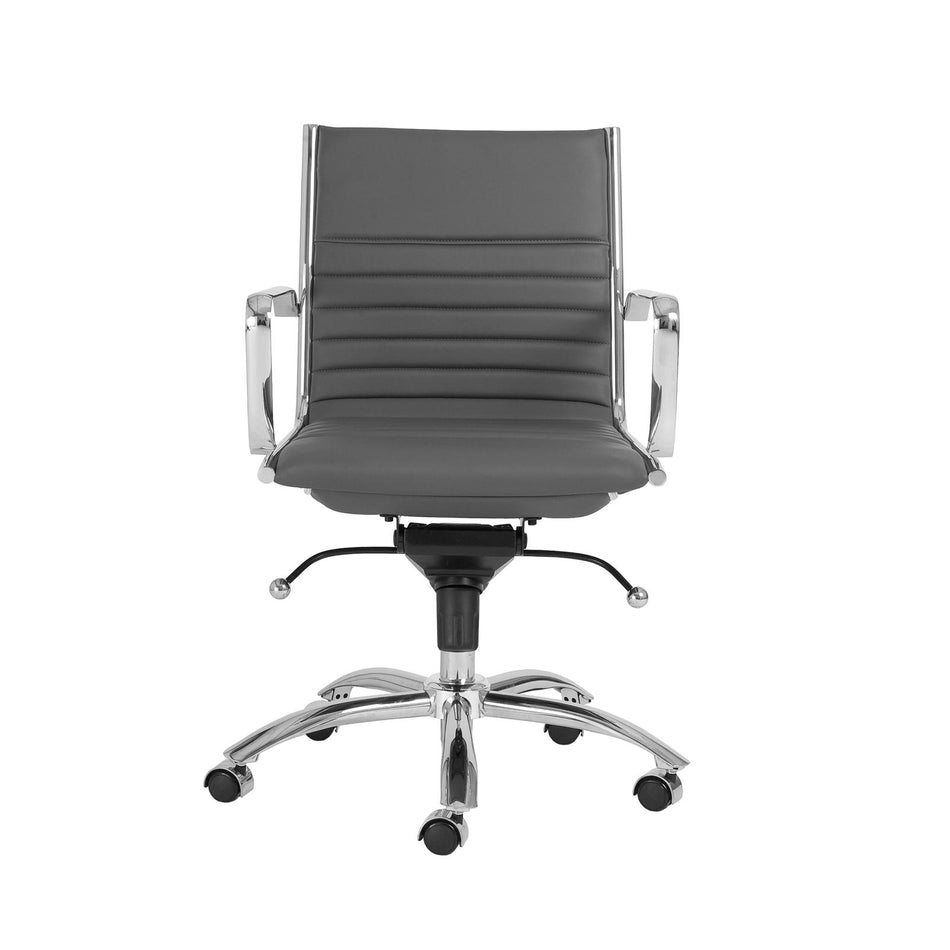 Euro Style Dirk Low Back Office Chair in Leatherette