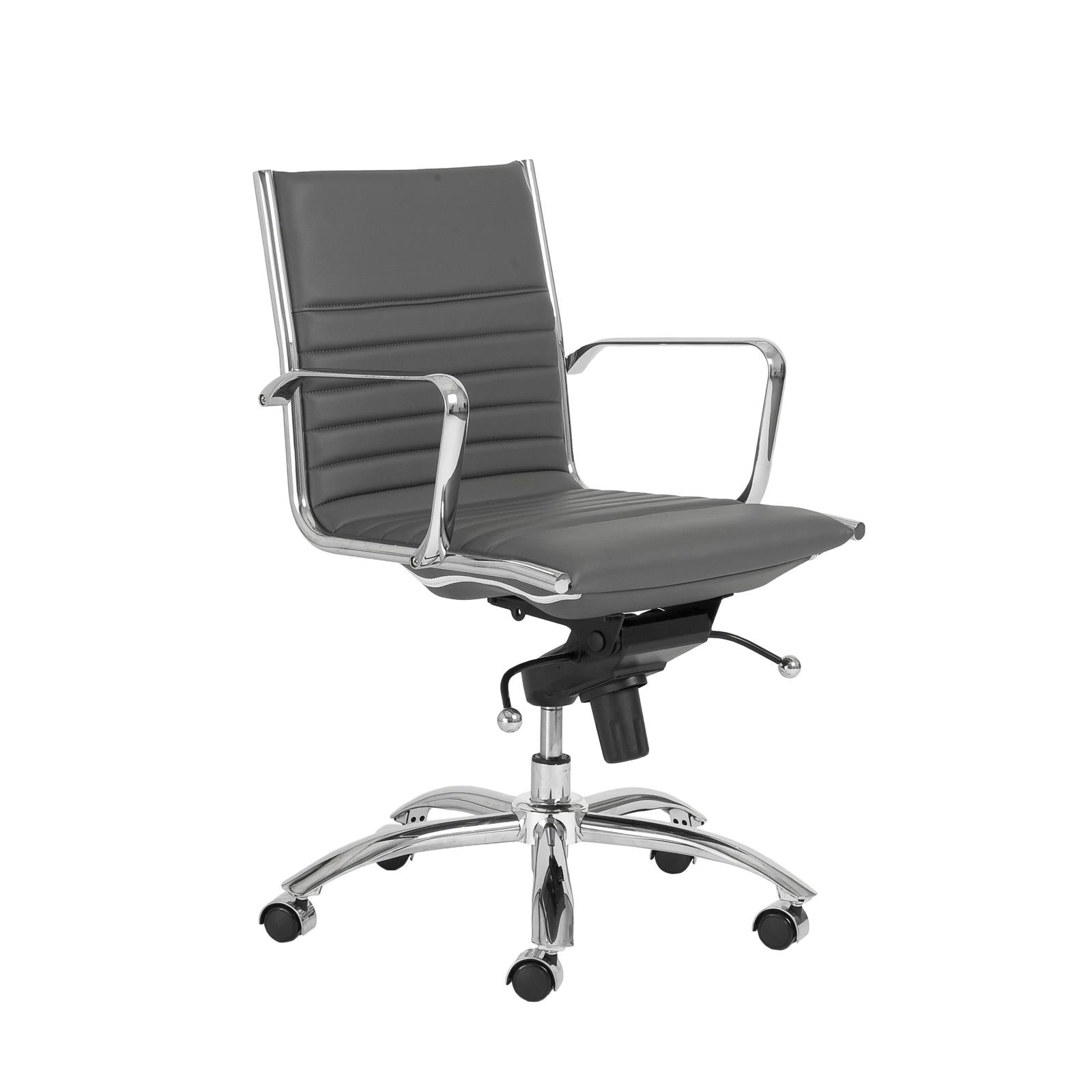 Euro Style Dirk Low Back Office Chair in Leatherette