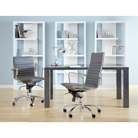 Euro Style Dirk Low Back Office Chair in Leatherette