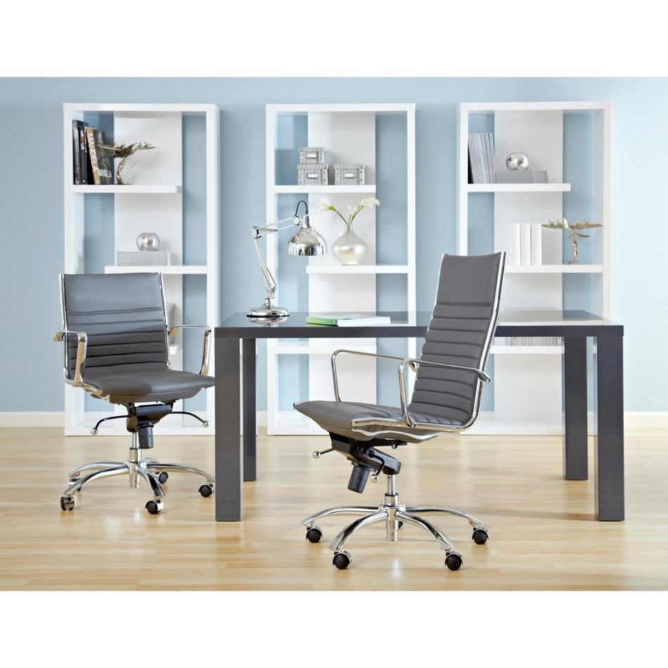 Euro Style Dirk Low Back Office Chair in Leatherette