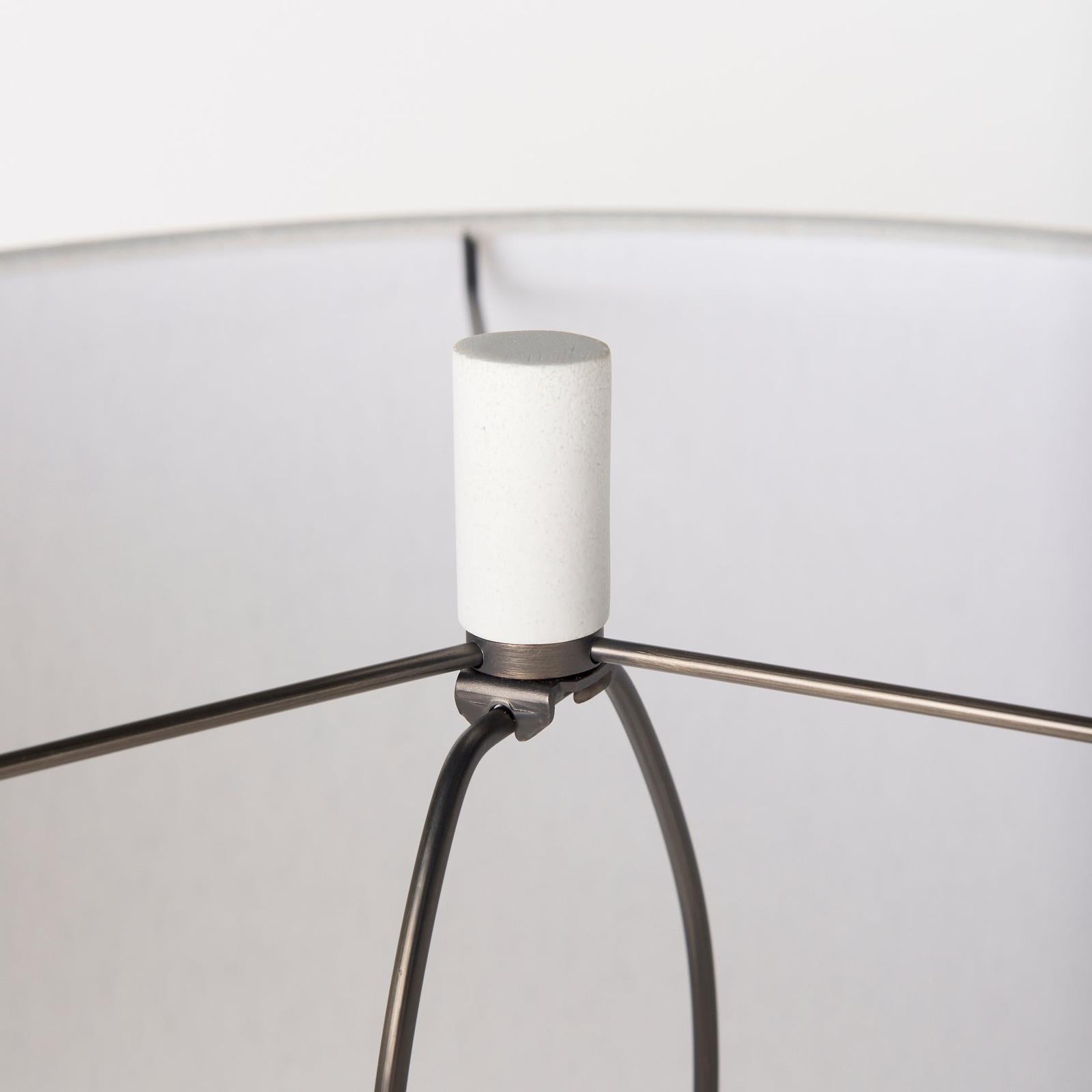 Mercana Tao Cream Base W/White Shade Table Lamp Clearance