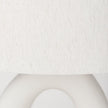 Mercana Tao Cream Base W/White Shade Table Lamp Clearance