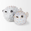 Mercana Spike Off-White Ceramic Puffer Fish