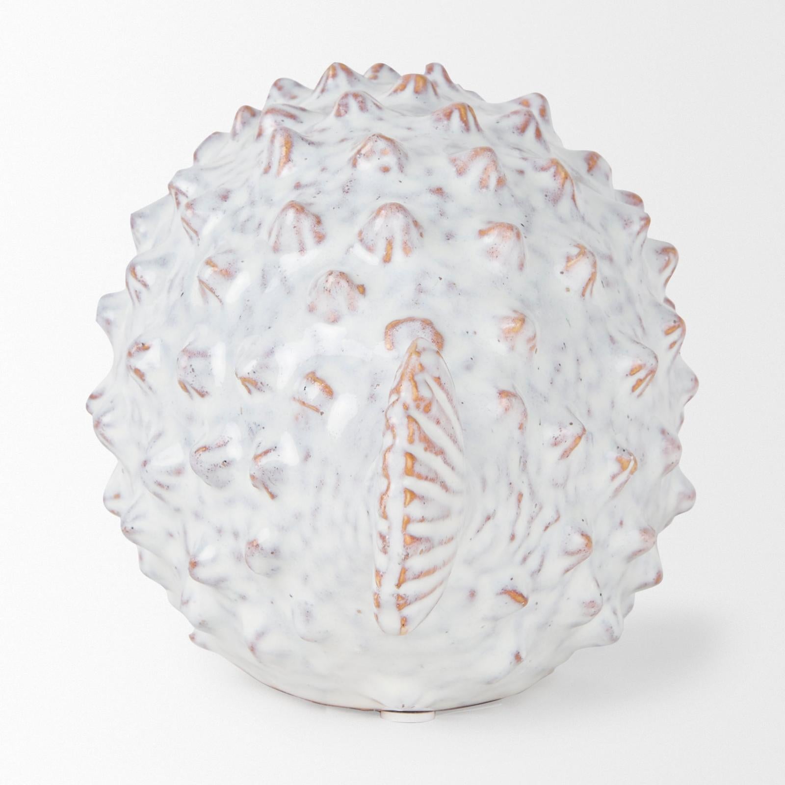 Mercana Spike Off-White Ceramic Puffer Fish