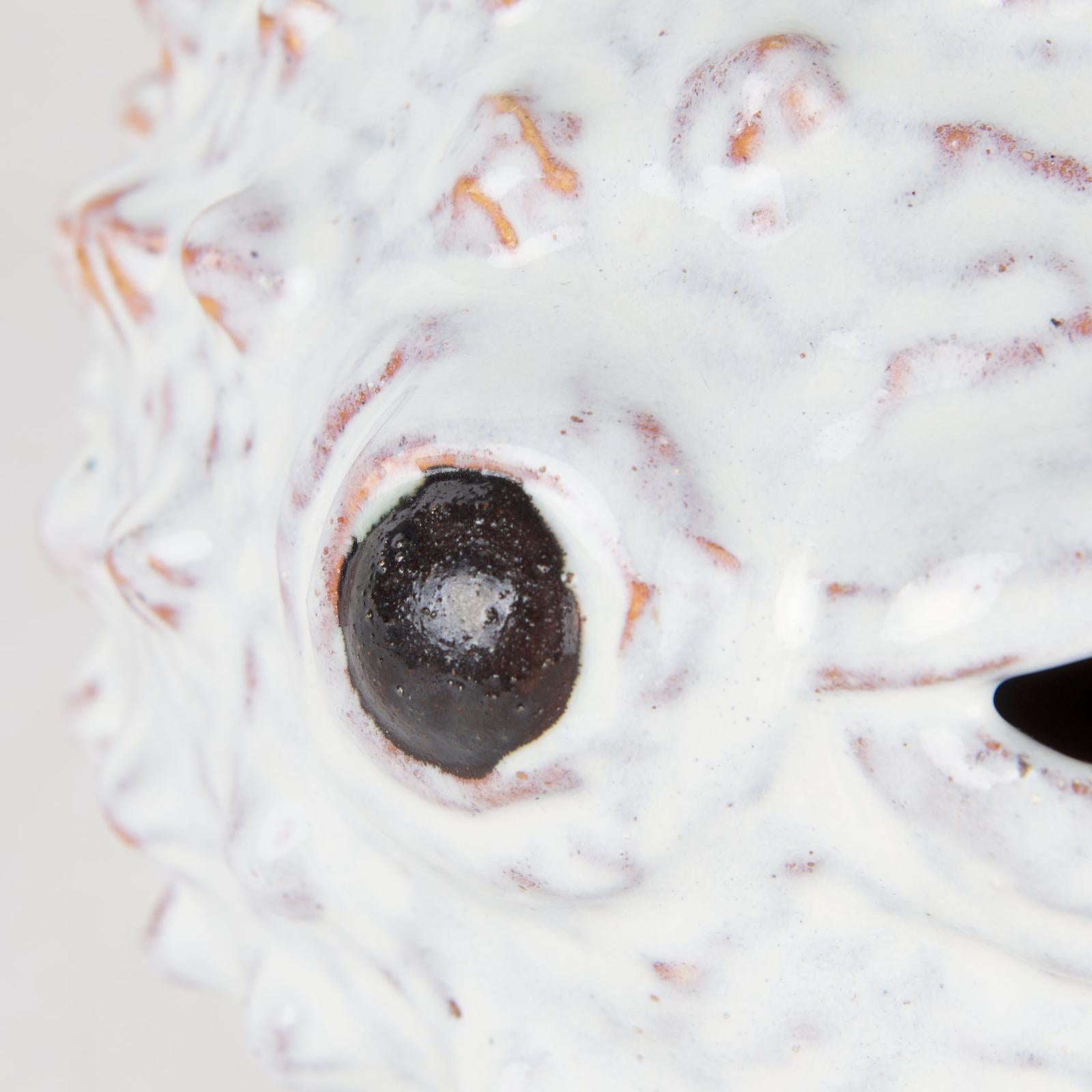 Mercana Spike Off-White Ceramic Puffer Fish