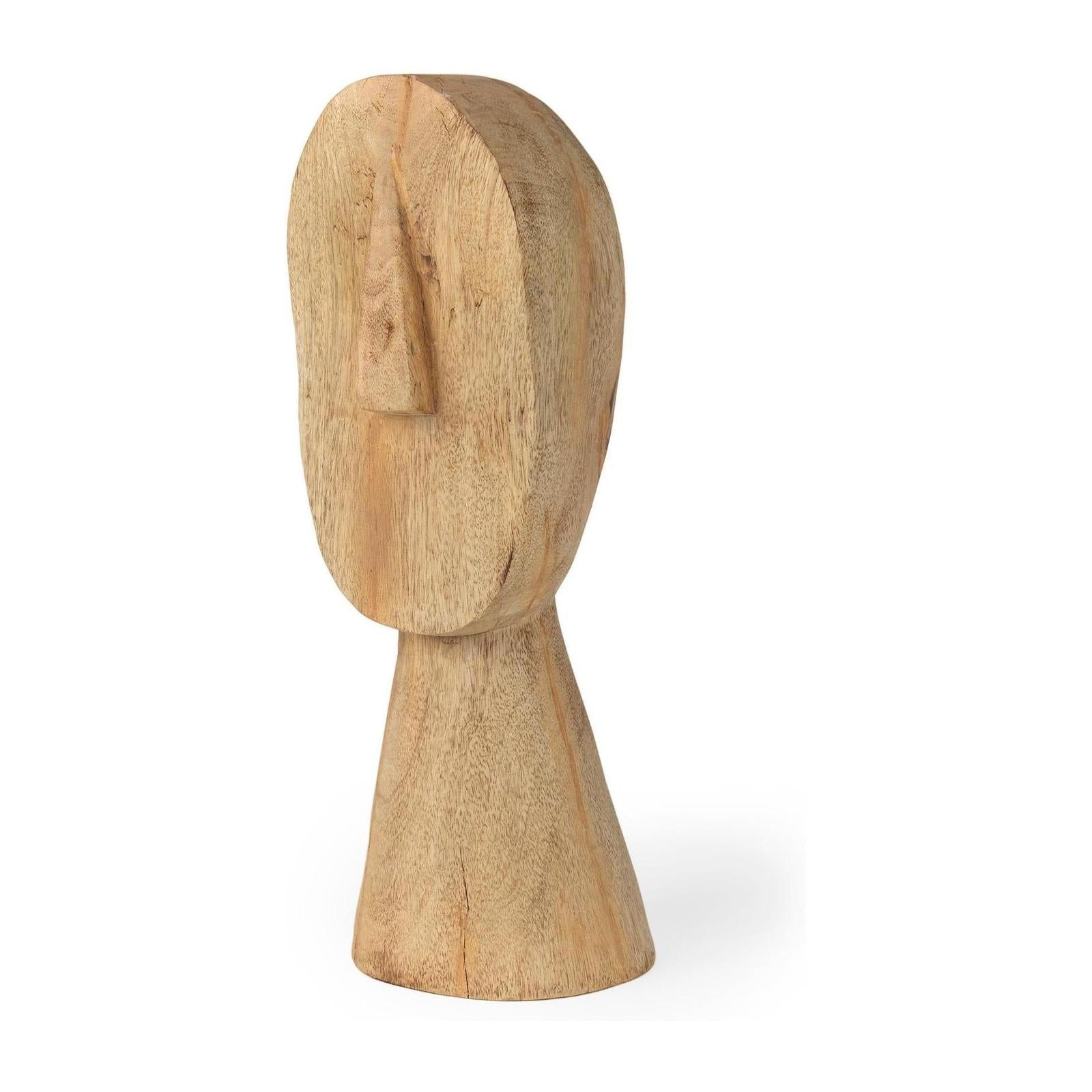 Mercana Ivan Wooden Head Sculpture