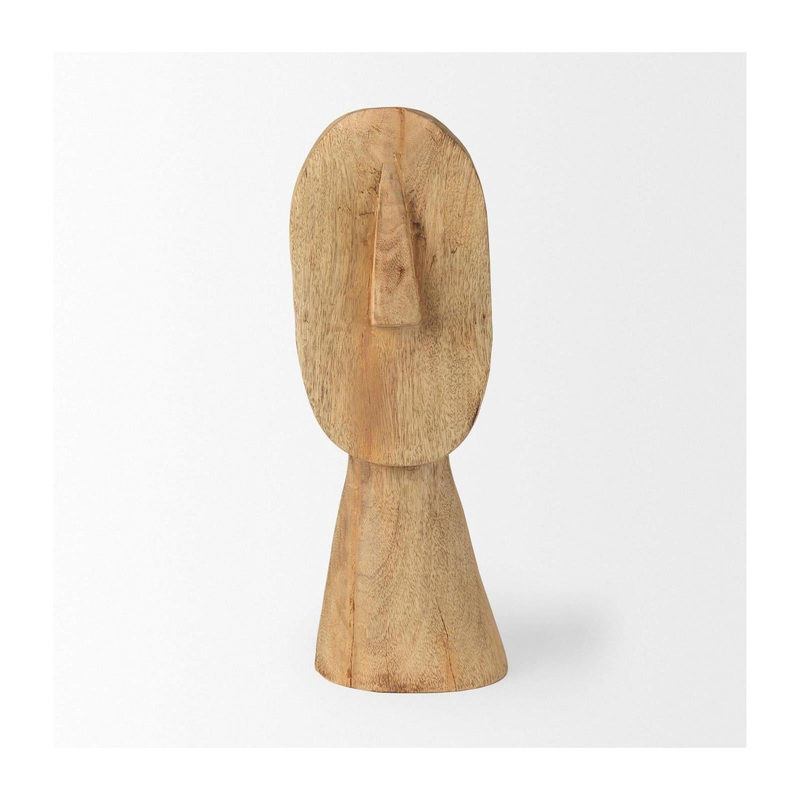 Mercana Ivan Wooden Head Sculpture