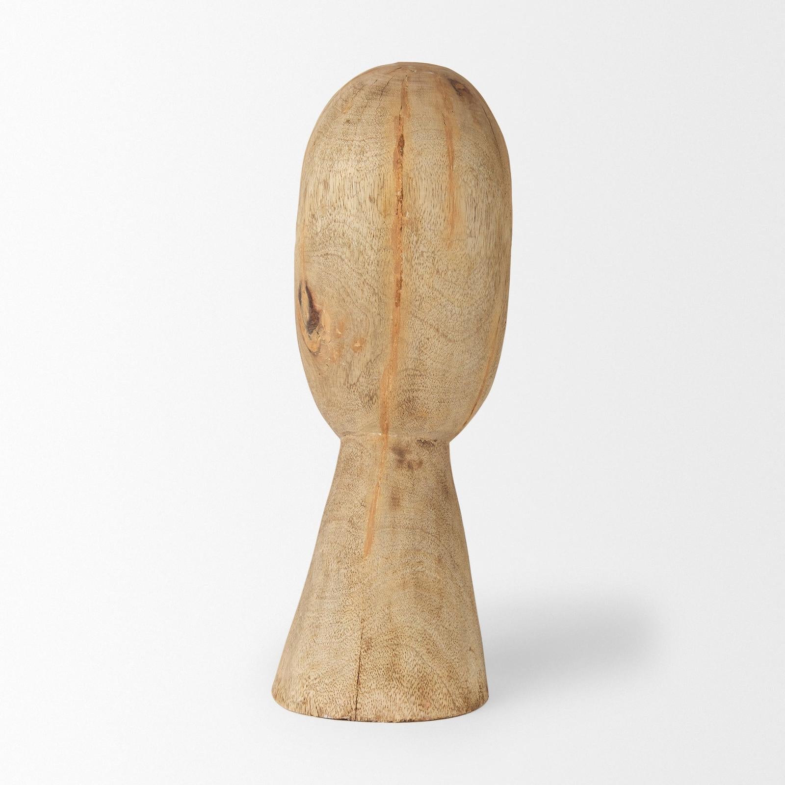 Mercana Ivan Wooden Head Sculpture