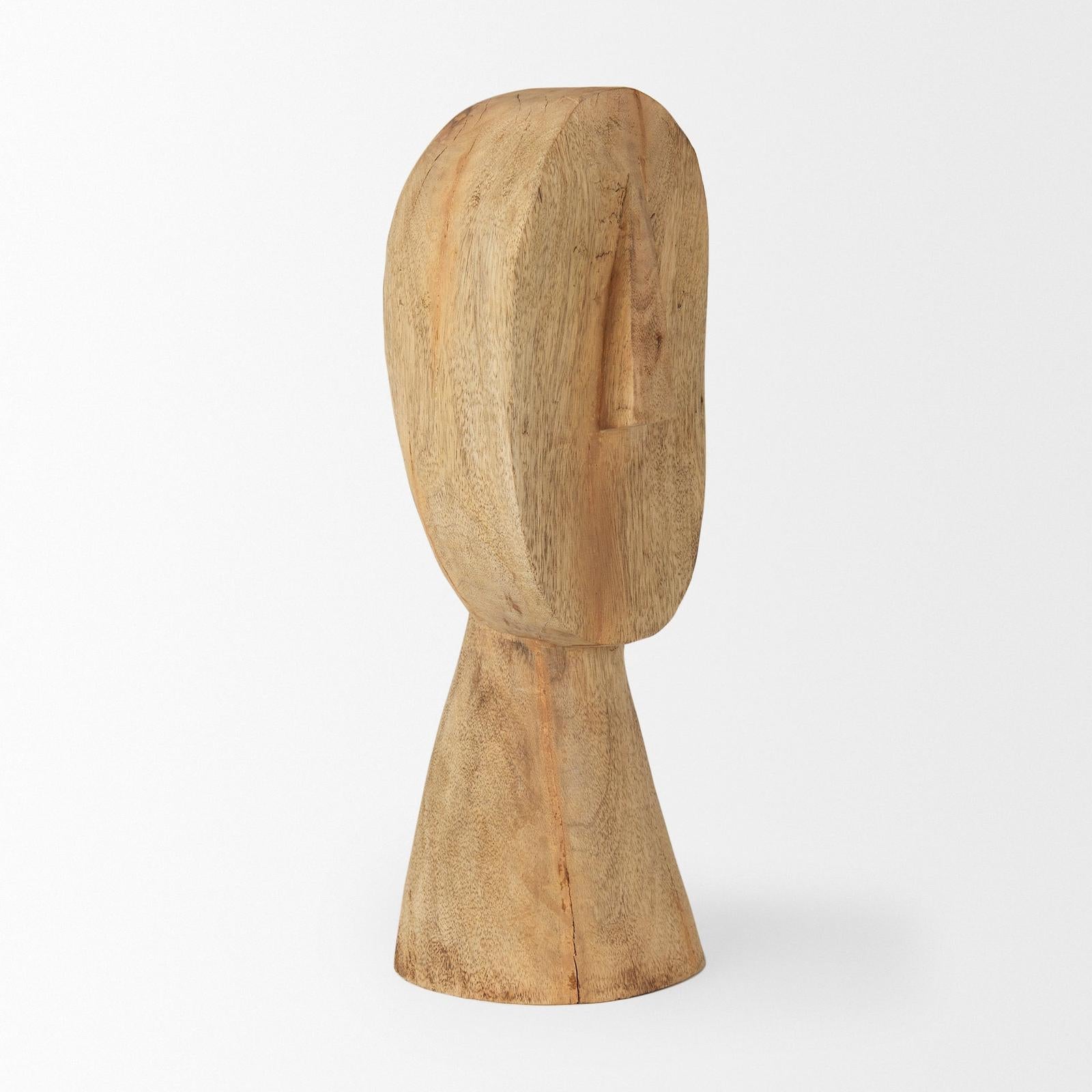 Mercana Ivan Wooden Head Sculpture