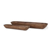 Mercana Athena Extra Large Reclaimed Wood Trays - Set of 2