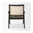 Mercana Donna Wood Cane-Back w/ Beige Upholstered Seat Dining Chair Clearance