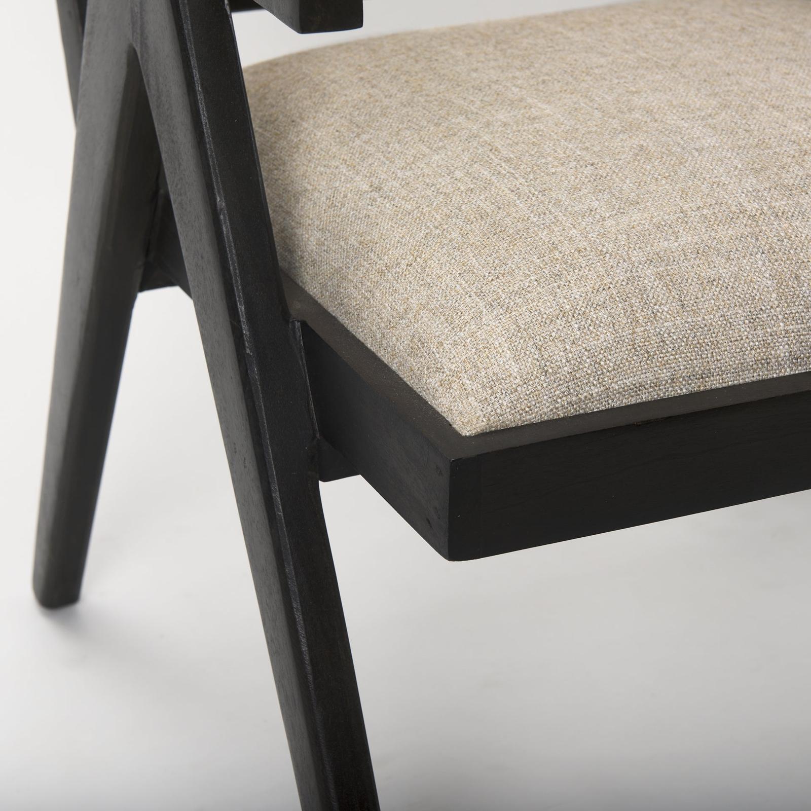 Mercana Donna Wood Cane-Back w/ Beige Upholstered Seat Dining Chair Clearance