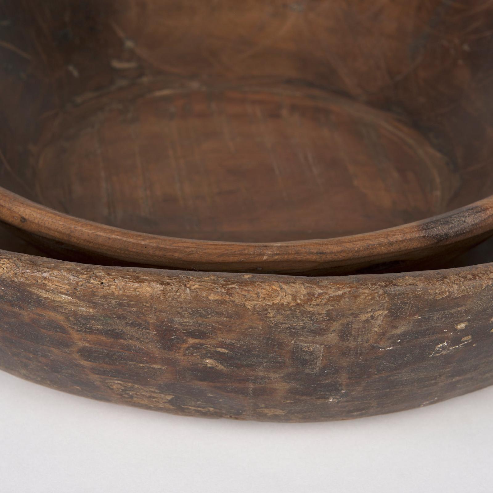 Mercana Nikita Large Reclaimed Wood Bowls- Set of 2