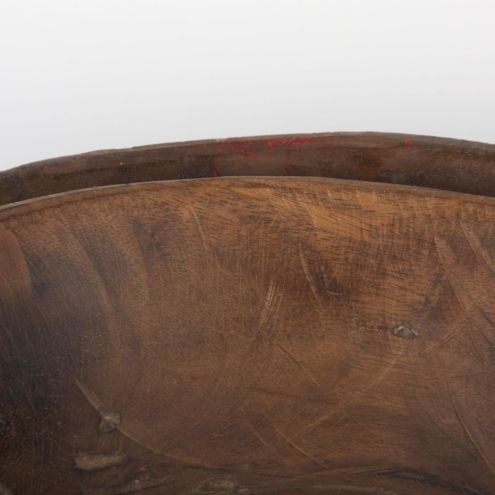 Mercana Nikita Large Reclaimed Wood Bowls- Set of 2