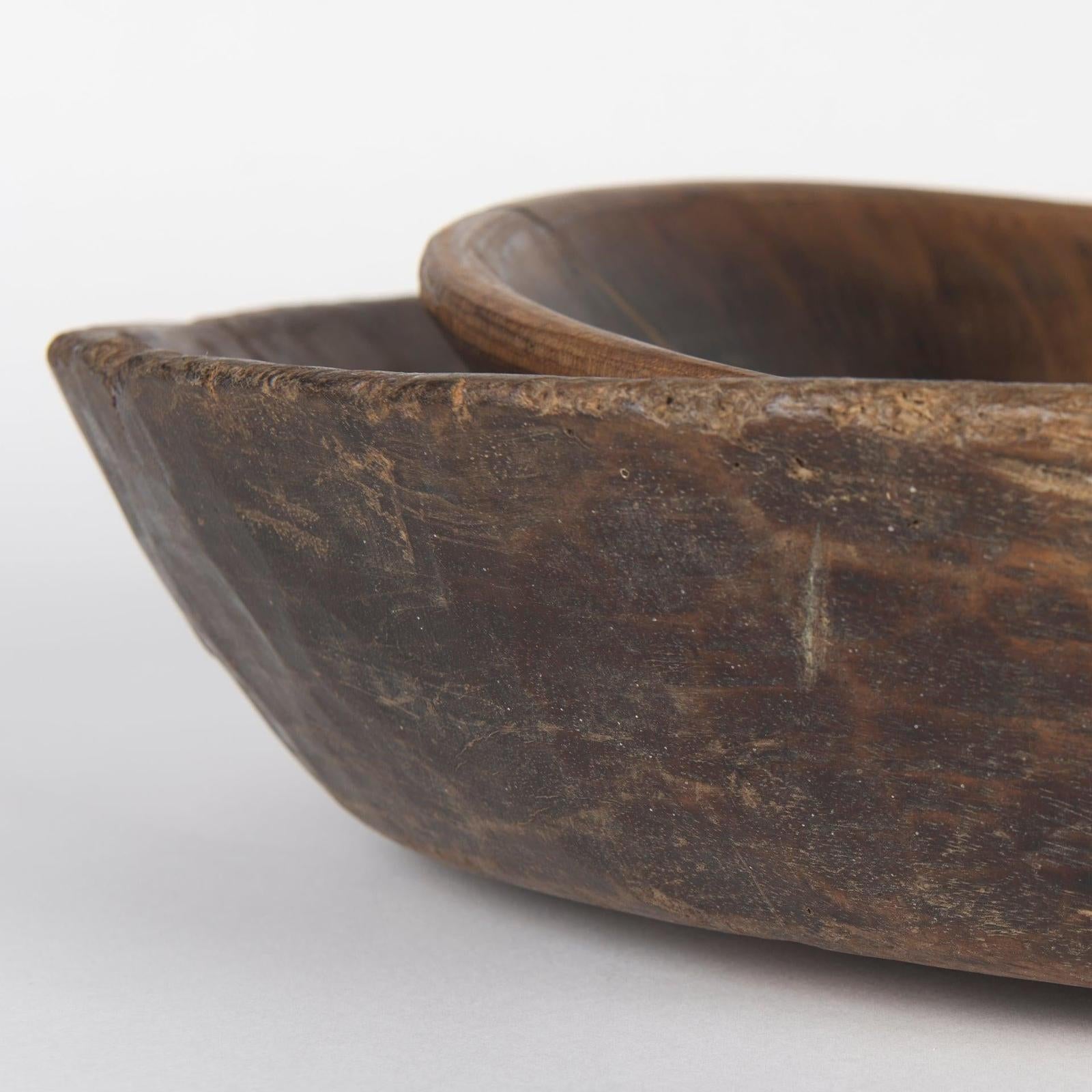 Mercana Nikita Large Reclaimed Wood Bowls- Set of 2