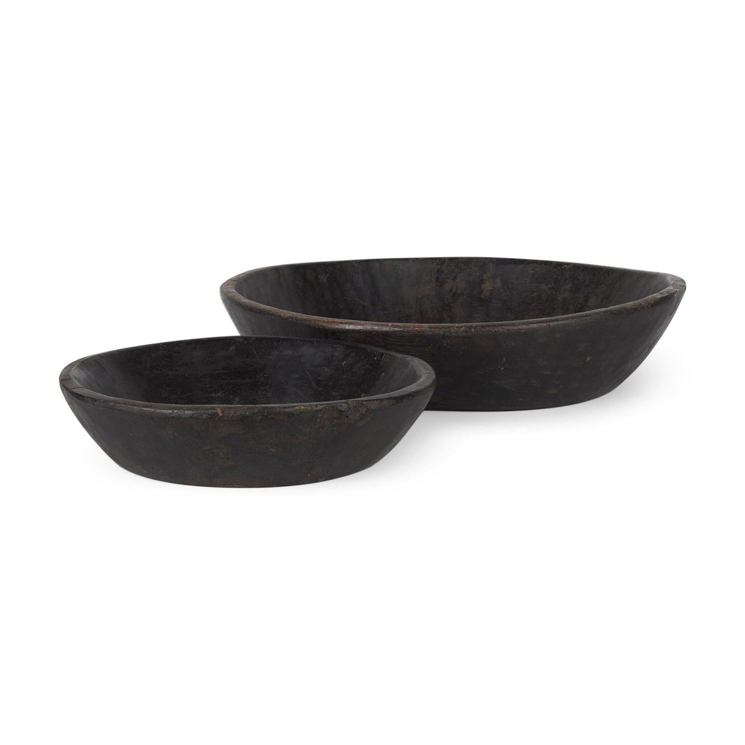 Mercana Nikita Large Reclaimed Wood Bowls- Set of 2
