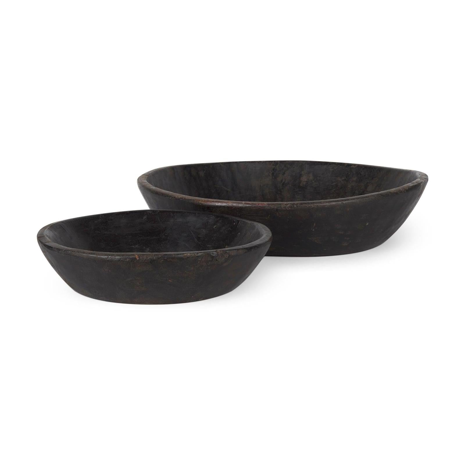 Mercana Nikita Large Reclaimed Wood Bowls- Set of 2