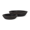 Mercana Nikita Large Reclaimed Wood Bowls- Set of 2