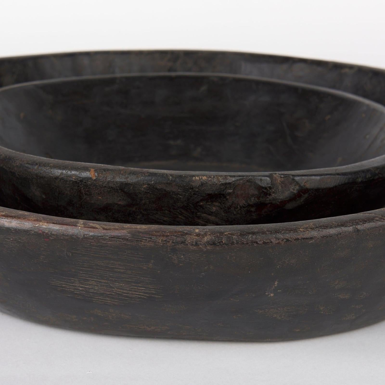 Mercana Nikita Large Reclaimed Wood Bowls- Set of 2
