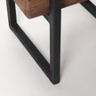 Mercana Jadine Medium Brown Wood w/ Black Metal Rectangle Frames- Set of 2 Clearance