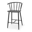 Mercana Colin Black Metal Counter Stool