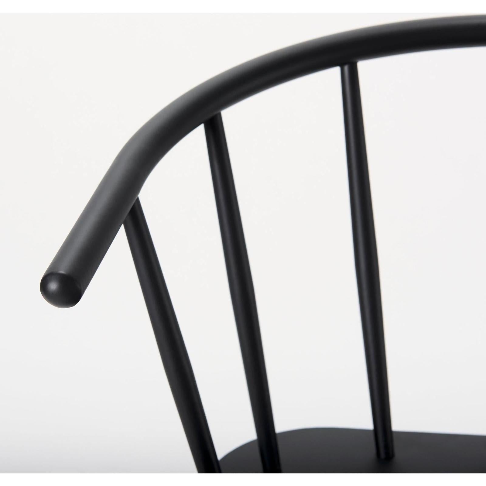 Mercana Colin Black Metal Counter Stool
