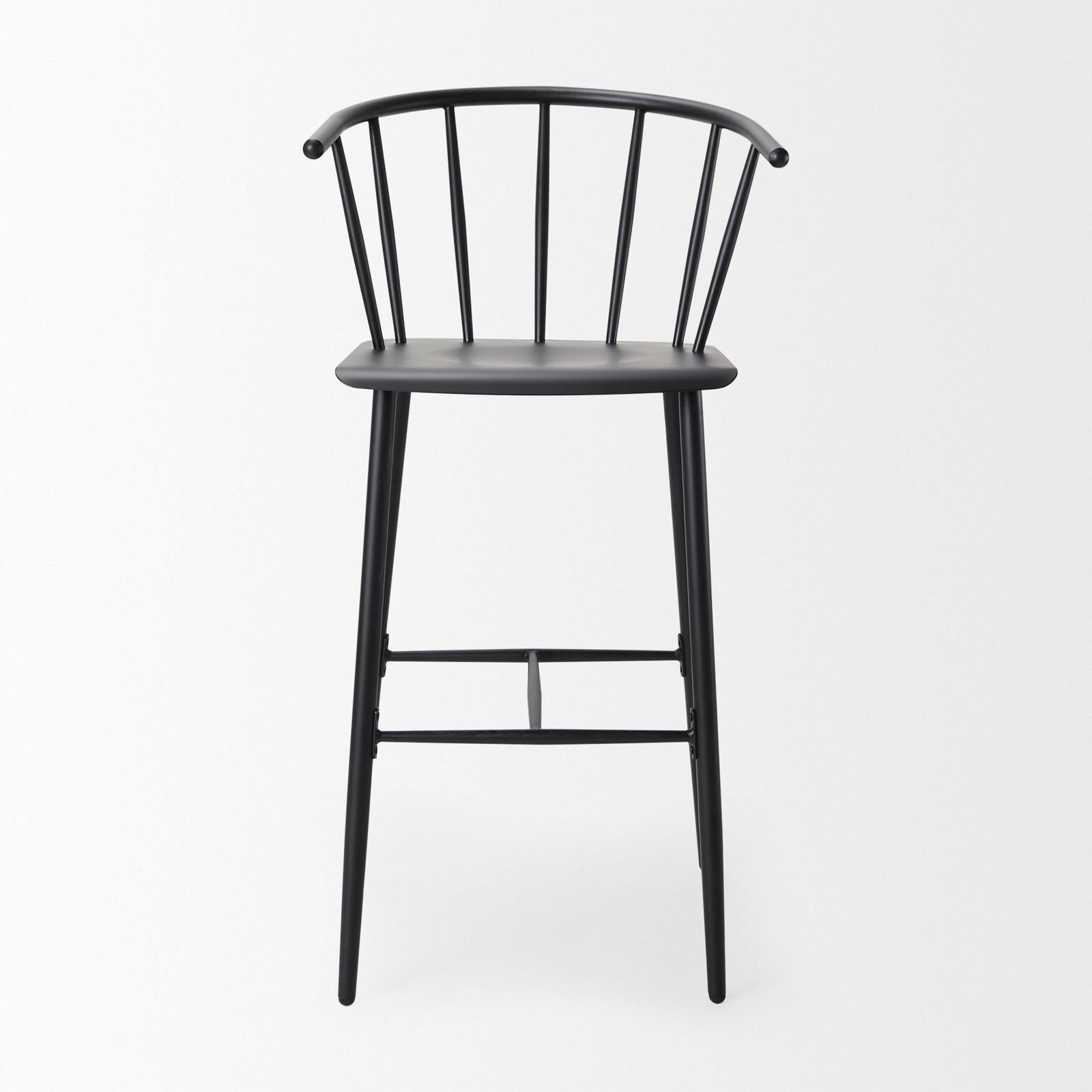 Mercana Colin Black Metal Bar Stool Clearance