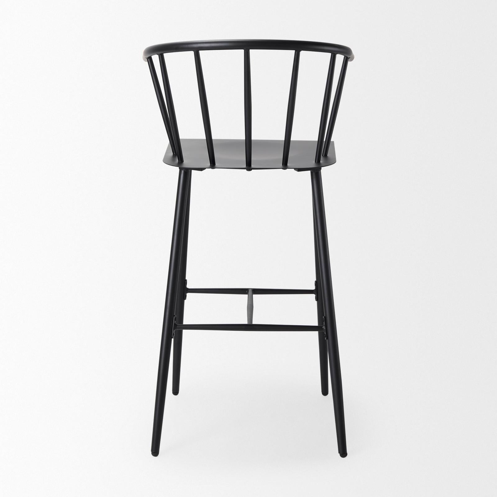 Mercana Colin Black Metal Bar Stool Clearance
