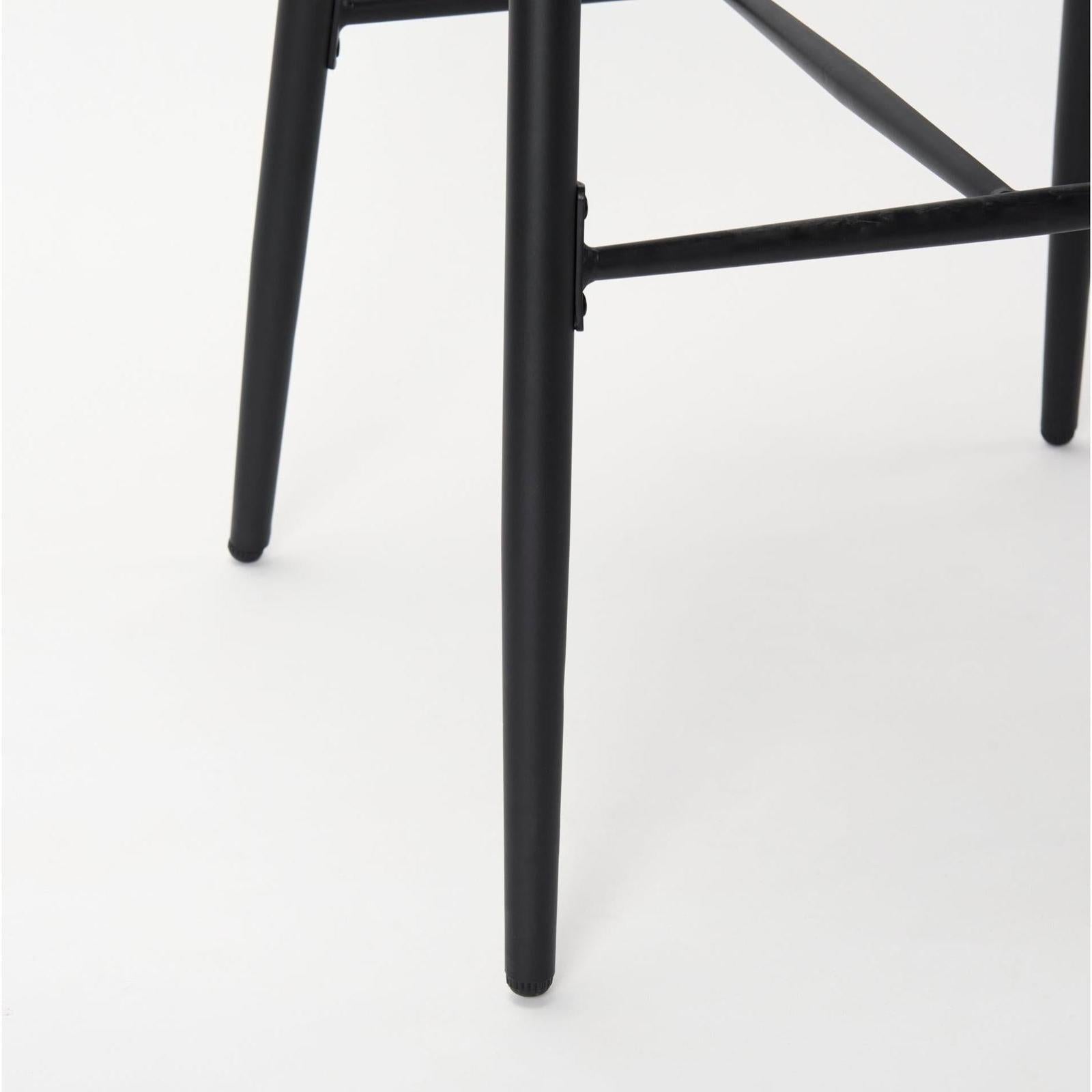 Mercana Colin Black Metal Bar Stool Clearance