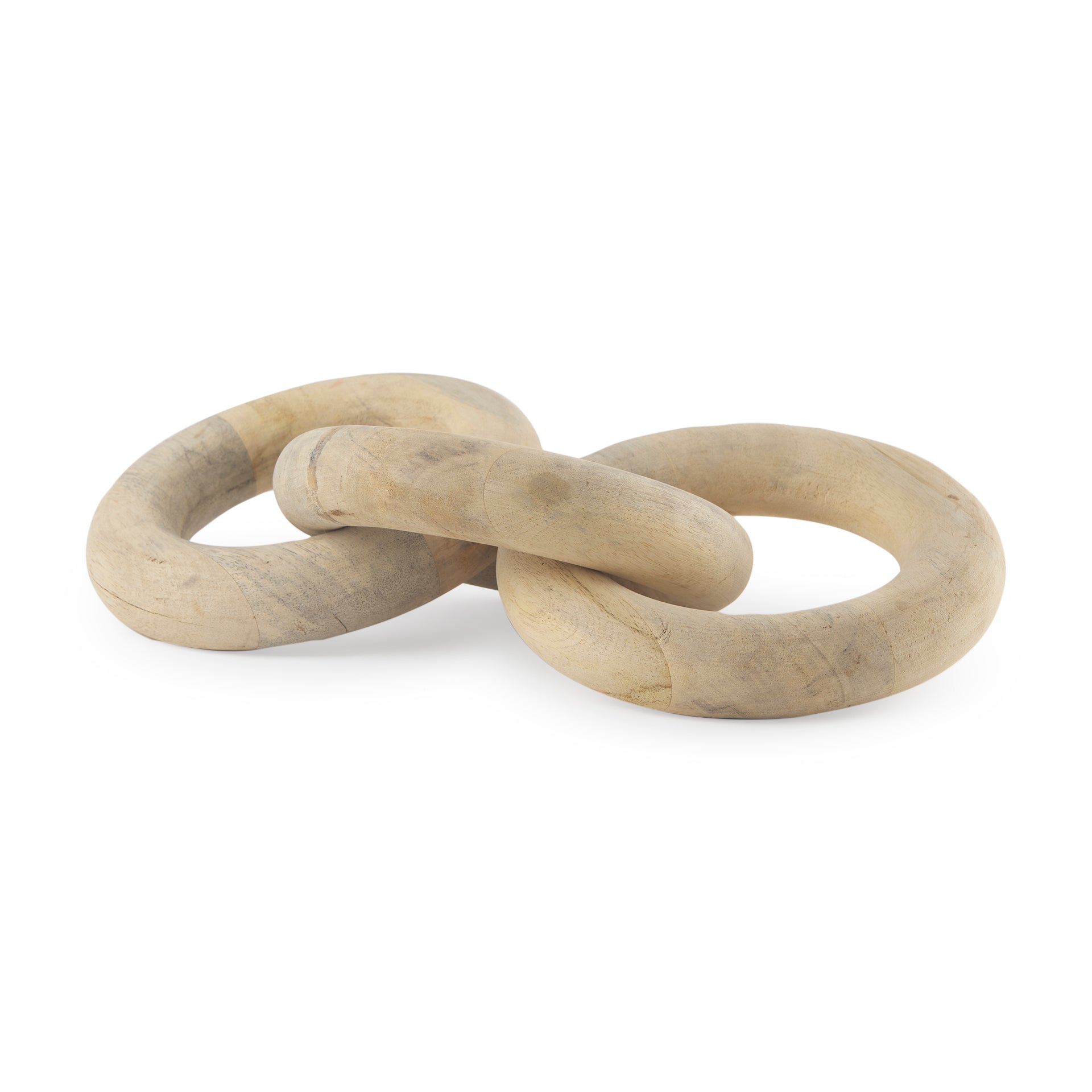 Mercana Alize Solid Wood Circular Chain Link Decorative Object